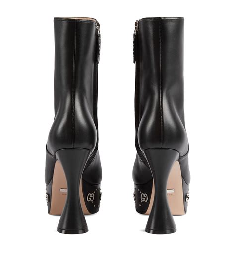 gucci metal toe cap boots|Gucci platform boots.